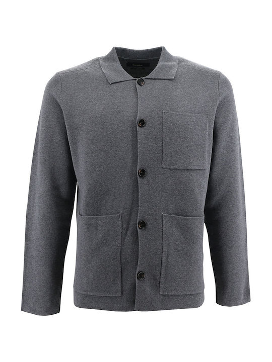 Gabba Men's Cardigan Grey Mel