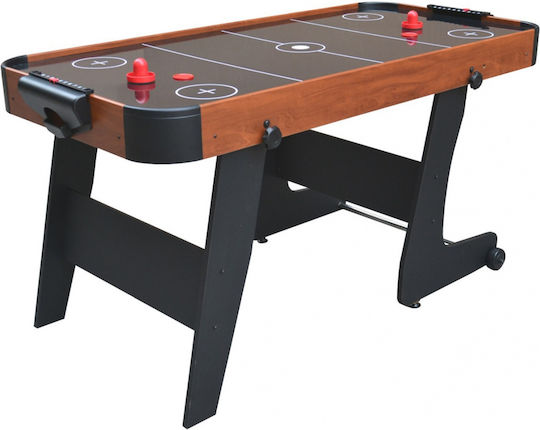 Children's Air Hockey Table Mdf Game Table Family Game Brown 152x74x80cm