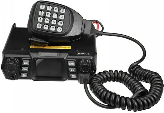 KT-980Plus VHF Автомобилен 65W с Цветен Екран В Черен Цвят