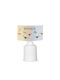 GloboStar Led Παιδικό Φωτιστικό Πορτατίφ Λευκό 24x24x32εκ.