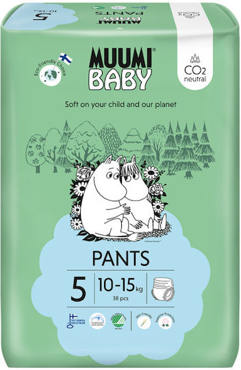Moomin Baby Πάνες Βρακάκι No. 5 για 10-15kg 38τμχ