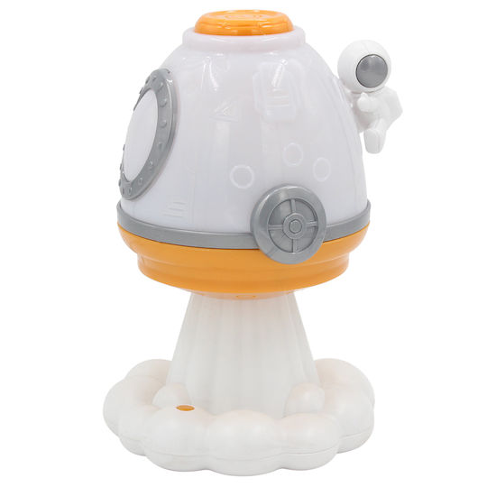 Keskor Kinder Nachttischlampe Spacecraft Weiß 19x13x13.5εκ.