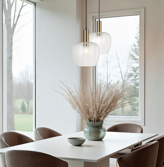 Viokef LED Κρεμαστό Φωτιστικό Διάφανο 25x250εκ. Viokef LED Κρεμαστό Φωτιστικό Διάφανο 25x250εκ.