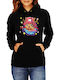 Damen Hoodie Sweatshirt Japan Animation Manga Anime Comics Tralala One Piece Tony Tony Chopper Schwarz
