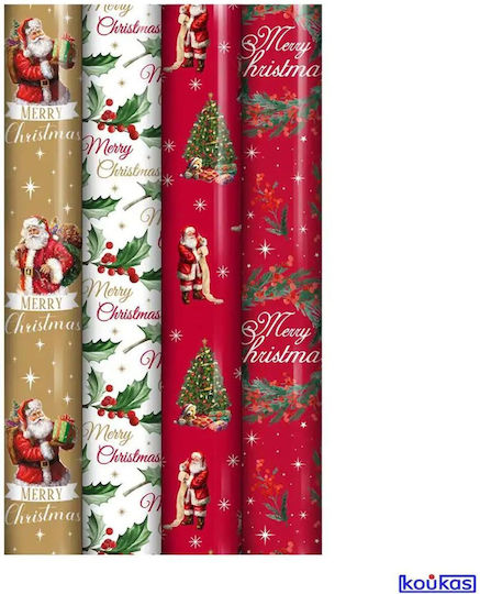 Wrapping Paper Roll 70x400 Xmas Trad