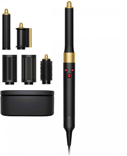Dyson HS05 Airwrap Complete Long Case Ηλεκτρική Βούρτσα με Αέρα & Περιστρεφόμενη Κεφαλή για Ίσιωμα και Μπούκλες 1300W Onyx/Gold
