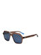 Urban Owl Keith Men's Sunglasses with Brown Plastic Frame and Brown Lens Keith-c4