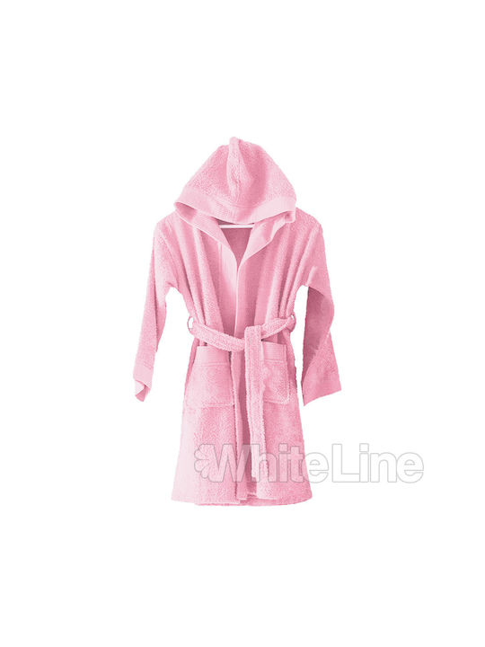 Rythmos Παιδικό Μπουρνούζι Twist Pink mit Kapuze