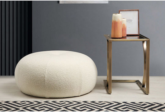 Bean Bag Stool Waterproof Tina White 55x55x35cm