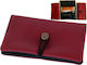 Simona Leather Tobacco Pouch Burgundy Handmade with Cord