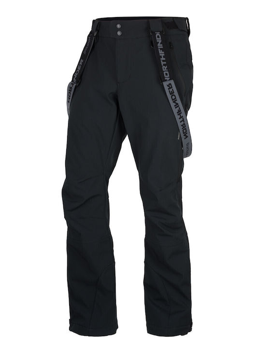 Northfinder NO-3975SNW-269 Men's Trousers for Ski & Snowboard Soft Shell Black