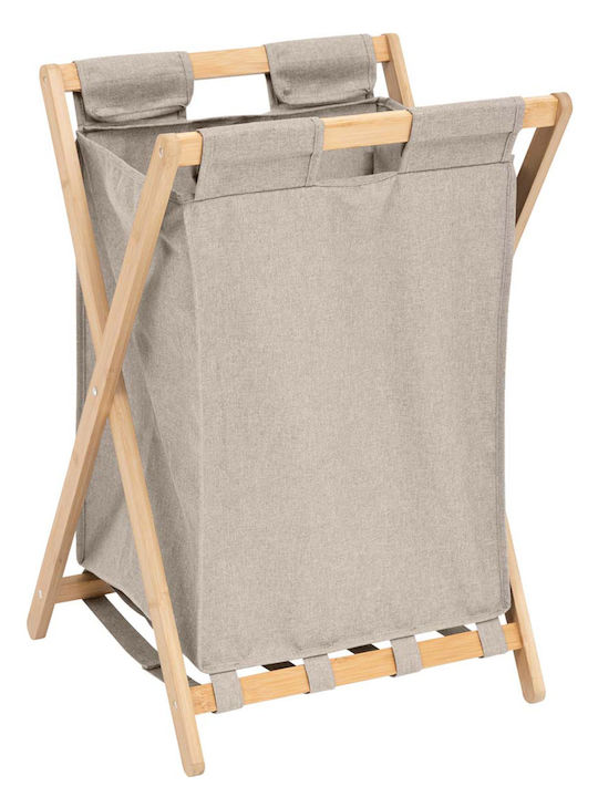 5Five Fabric Laundry Basket 50L 46x36x68cm Beige