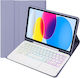 Flip Cover with Keyboard Purple (iPad 2022 10.9'')