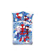 Spiderman Set Kids Duvet Cover Single with Pillowcase Cotton Blue 100x135cm