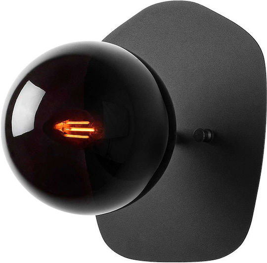 Opviq Lamp Wall with Socket E14 Black 20x25x20cm