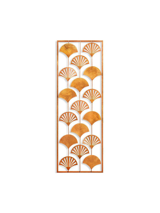 Wall Decor Fan 930dyu1209 32x90cm Bronze-gold Wallity Metal