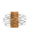 Wanddekoration Fisch 279enz1810 87x58cm Walnuss-schwarz Wallity Metall Holz