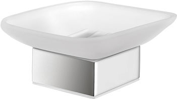 Sanco Tisch Seifenschale Glas Silber
