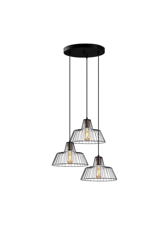 Opviq Pendant Light Black 55x55x116cm