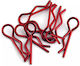 Bittydesign 1/10 Body Clips Kit 8 Red