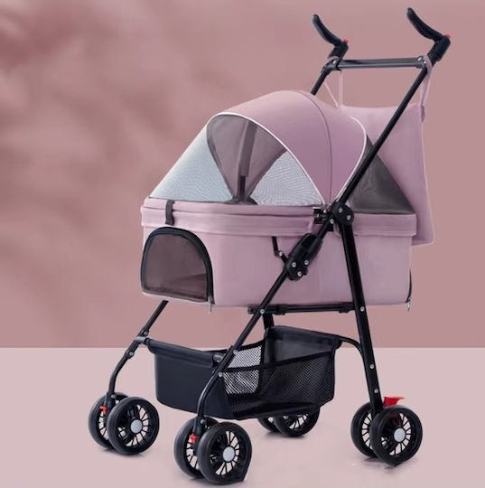 Kinderwagen für Hunde / Katzen Rosa L50xB59xH96cm.