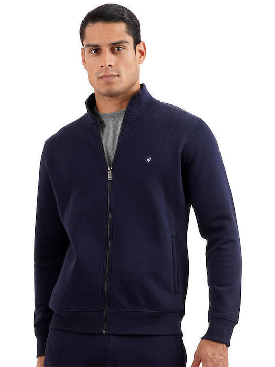 Magnetic North Cardigan With Hood Navy Blue