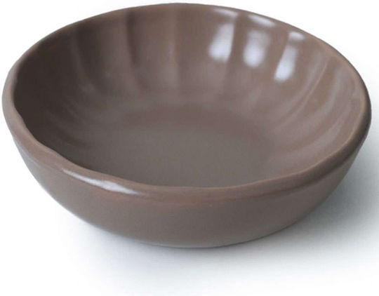 Hermia Serving Bowl Round Ceramic Brown 6pcs 8684283059300