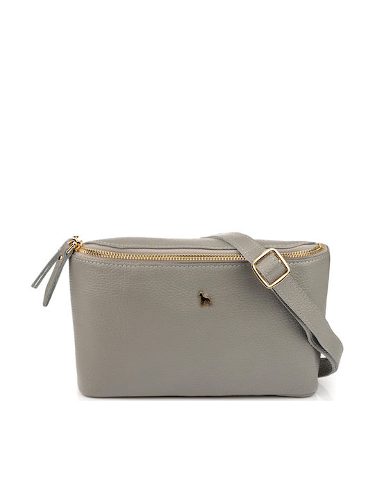 Boxer Leder Damentasche Schultertasche Gray