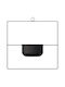 Aberto Design Suspendat Ghiveci Metalic Negru 40x40x40εκ.