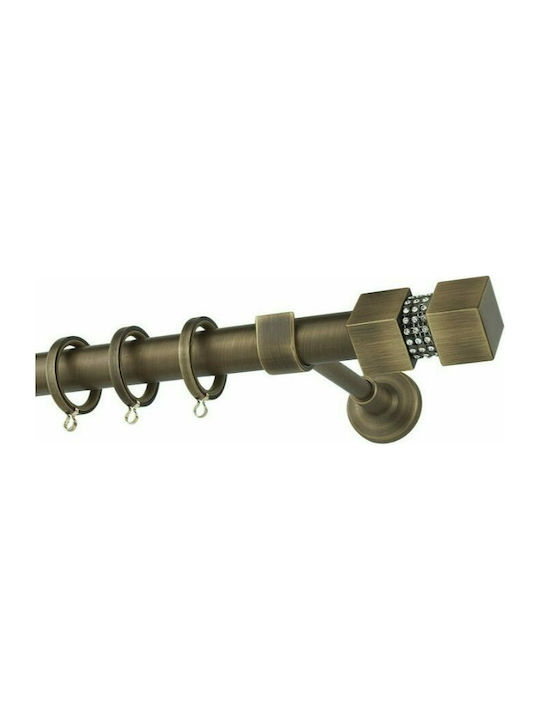 Метална корнизна тръба Zogometal E4136 единична Ø25mm 200cm бронз