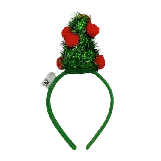 Weihnachts-Stirnband mit Muster Baum 12x23cm.