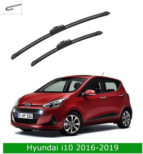 Front Wiper Blade Set Hyundai I10 2016-2019 552s 550mm 400mm Bosch Aerotwin 3398000090 22" & 16" 2 Pieces