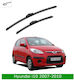 Front Wiper Blade Set Hyundai I10 2007-2010 552s 550mm 400mm Bosch Aerotwin 3398000087 22" & 16" 2 Pieces