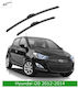 Front Wiper Blade Set Hyundai I20 2012-2014 R601s 600mm 400mm Bosch Aerotwin 3398000093 24" & 16" 2 Pieces