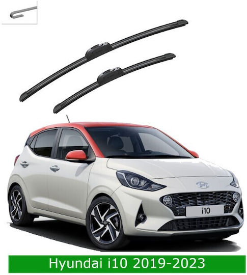 Front Wiper Blade Set Hyundai I10 2019-2023 R612s 600mm 400mm Bosch Aerotwin 3398000091 24" & 16" 2 Pieces