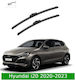 Front Wiper Blade Set Hyundai I20 2020-2023 R612s 600mm 400mm Bosch Aerotwin 3398000096 24" & 16" 2 Pieces