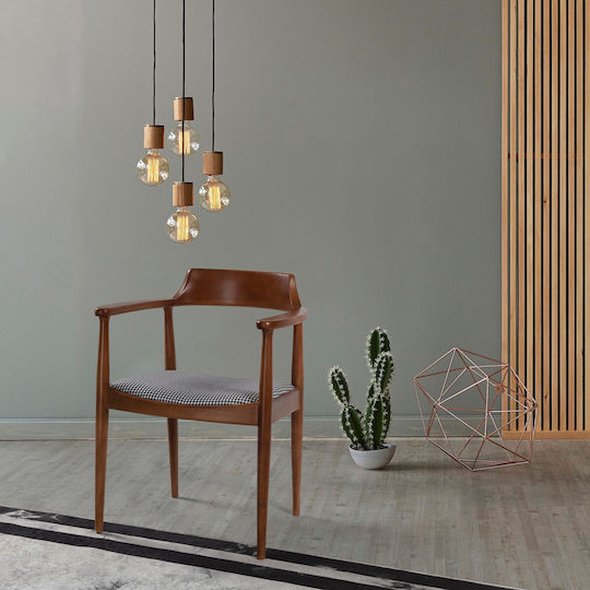 Albero Dining Room Wooden Chair Multi 62x44x80cm