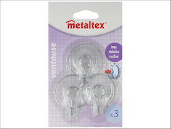 Suction Hooks 3pcs Metaltex 16-295003