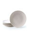 Hermia Farfurie joasă Ceramică Alb 27cm 6buc
