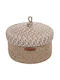 Aberto Design Aufbewahrungskorb Stoff Beige 25x15cm 1Stück