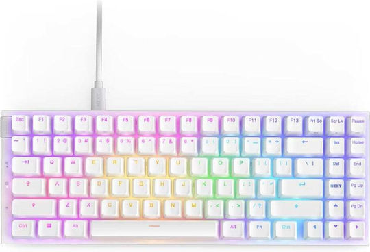 NZXT Function 2 MiniTKL Οπτικό Gaming Πληκτρολόγιο Tenkeyless με RGB φωτισμό (Αγγλικό US) Λευκό