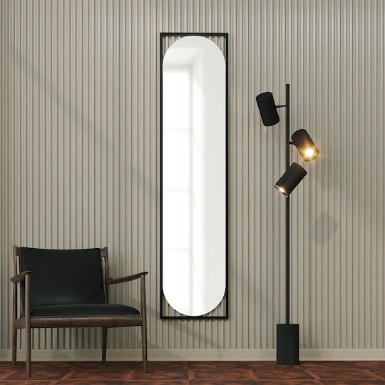 Oglindă de Perete Henri 552nos2489 40x167cm Negru Hanah Home MDF