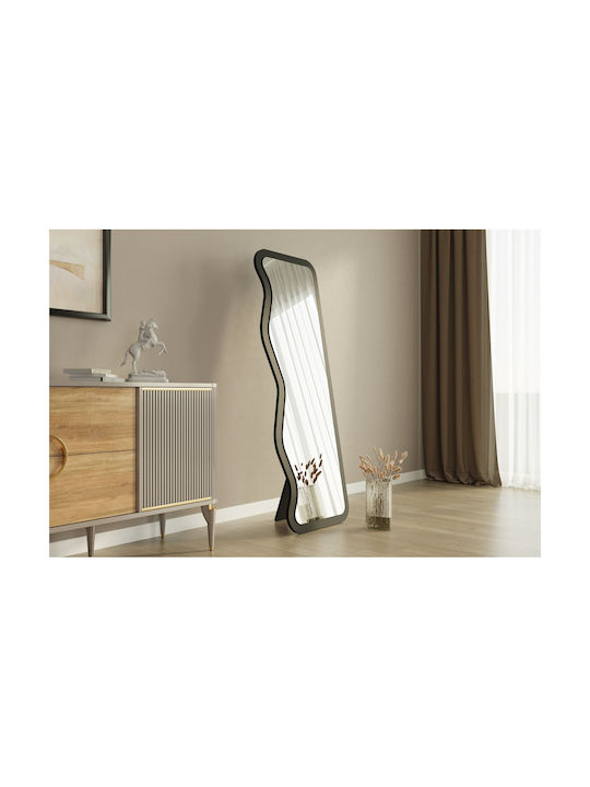 Asel Wall Mirror 116sam1180 50x2.2x160cm Black Hanah Home MDF