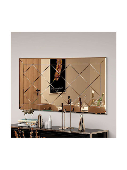 Oglindă de perete Zeora 116sam1165 60x2.2x120cm Bronz Hanah Home MDF