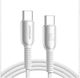 Joyroom S-A51 Плетен Кабел USB-C Мъжки - USB-C 60W Захранване PD Сив 1.2м