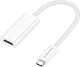 Borofone Konverter USB-C / HDMI weiblich zu HDMI weiblich Weiß 1Stück