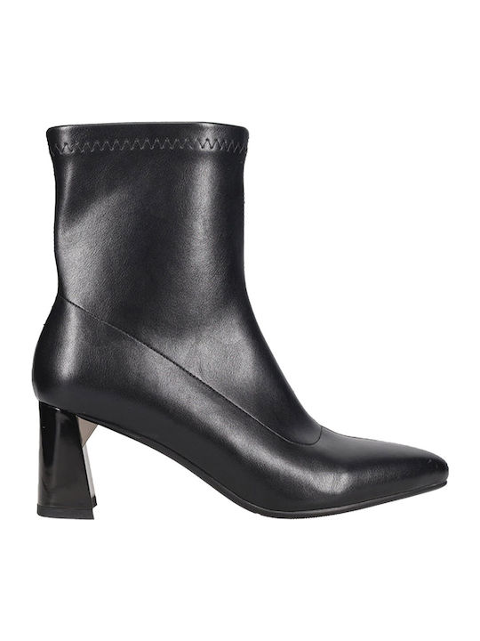 Women's Ankle Boots with Medium Heel Black