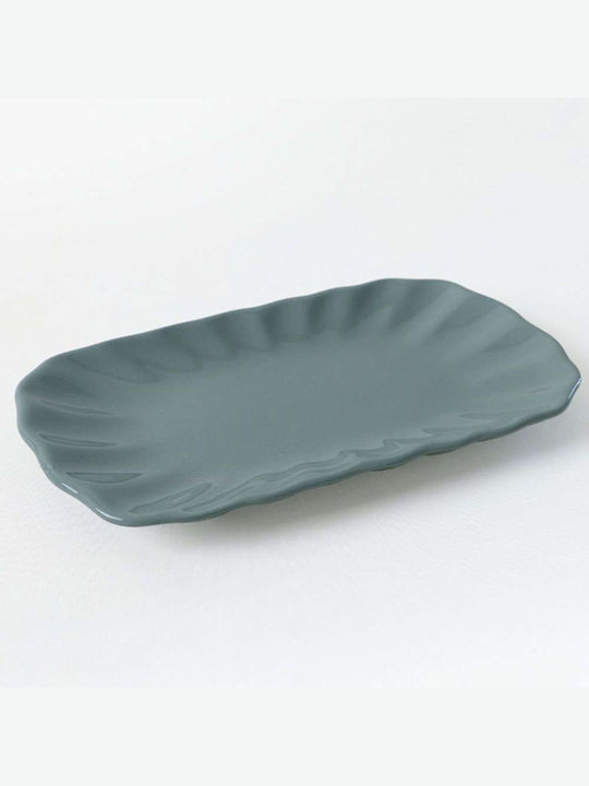 Hermia Serving Platter Oval Blue 23x13cm