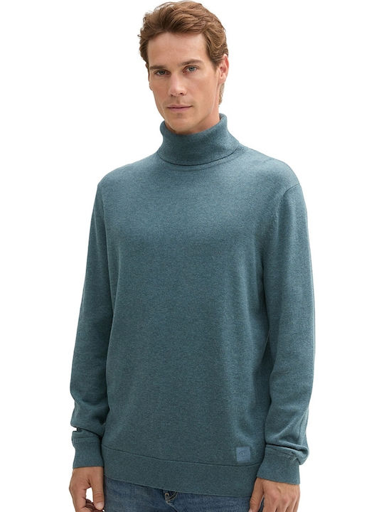 Tom Tailor Langarm Herrenbluse Petrol Blau