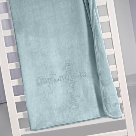 Guy Laroche Κουβέρτα Κούνιας Logo Indigo 100x140εκ.